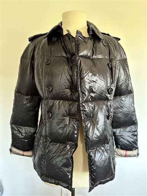 burberry goose down puffer coat|Nylon Puffer Coat in Black .